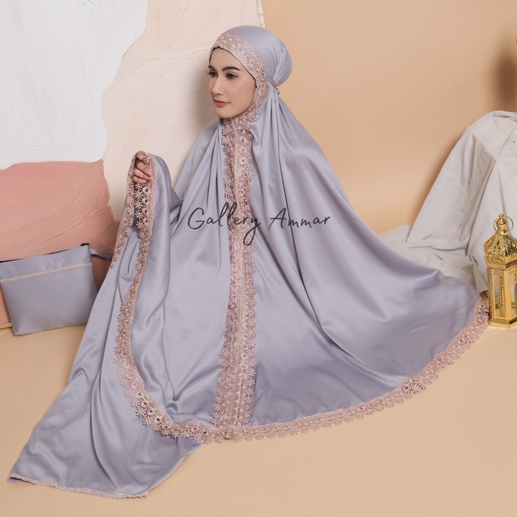 MUKENA REMAJA MUKENA OMBRE JUMBO RENDA MEWAH PREMIUM