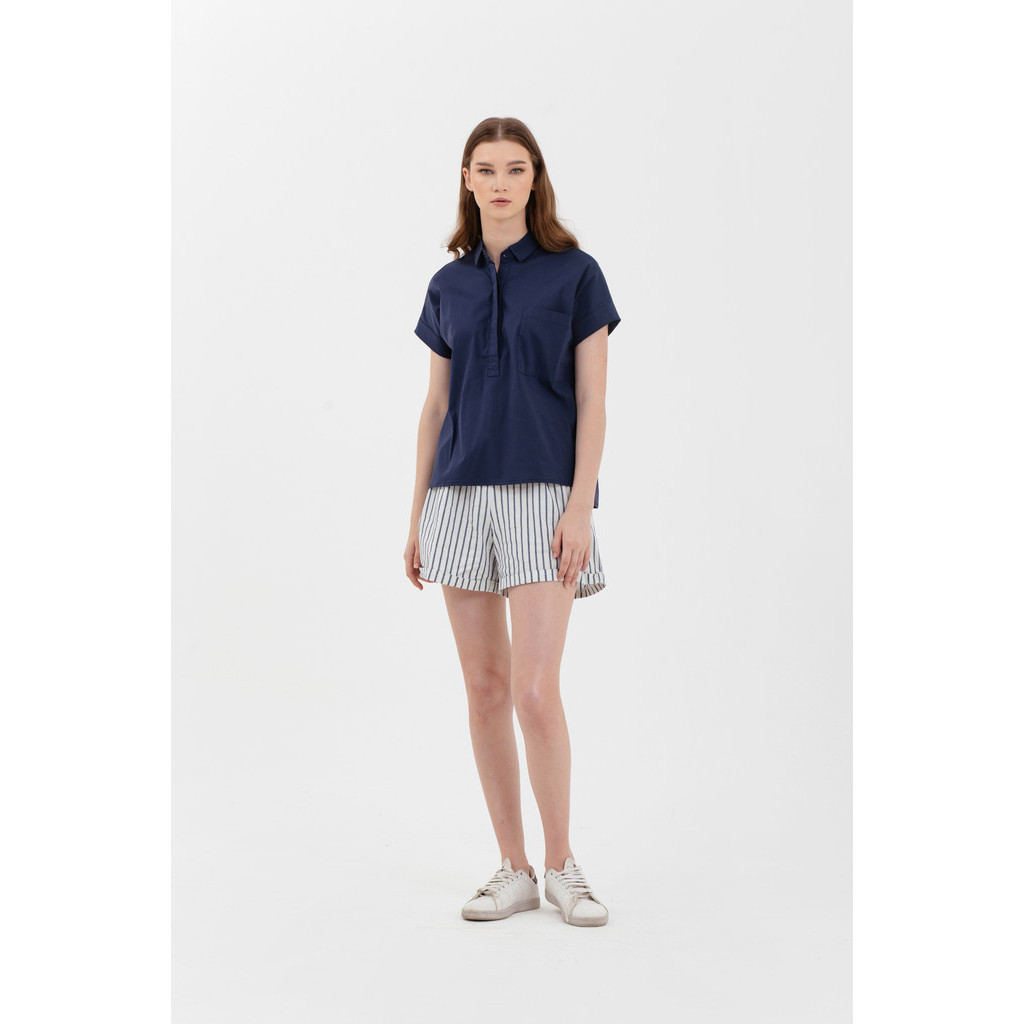 Ordinair Kemeja Wanita Alaia Navy 2200235NA