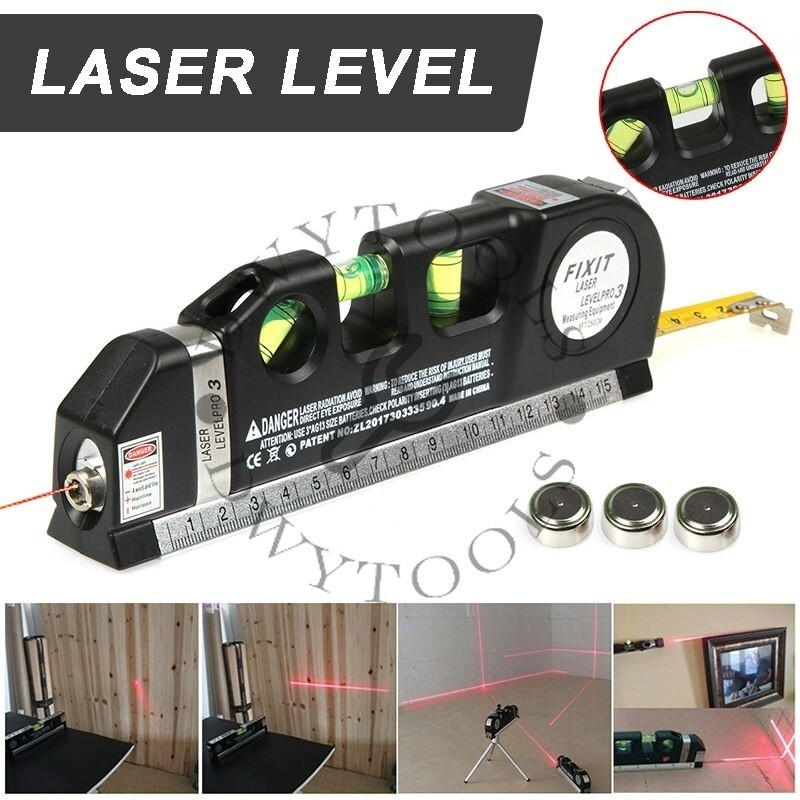 

Meteran Laser Waterpass Digital 4 in 1 Level Measure Ruler Level Pro3