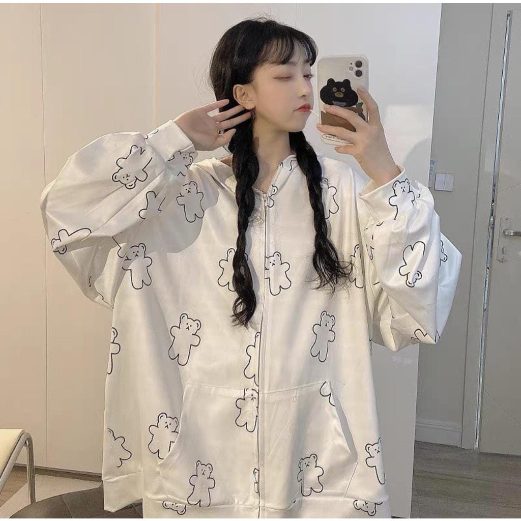 JAKET WANITA OVERSIZE KEKINIAN OUTFIT OOTD FASHION BEAR MURAH KEREN PREMIUM