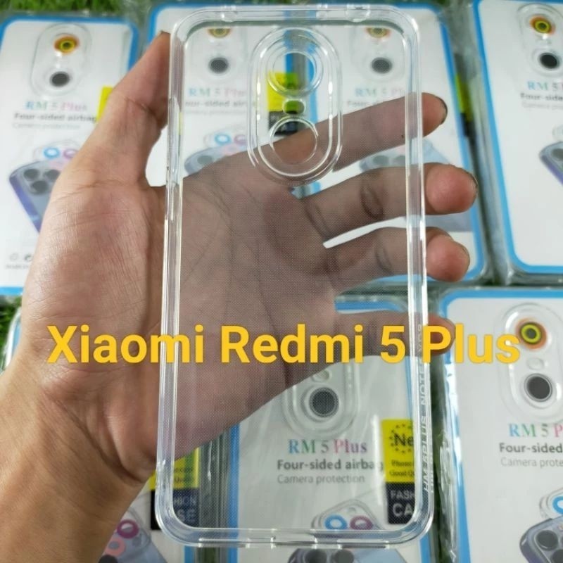 Case Bening Xiaomi Redmi 5 Plus+   Casing silikon airbag space bening clear putih transparan