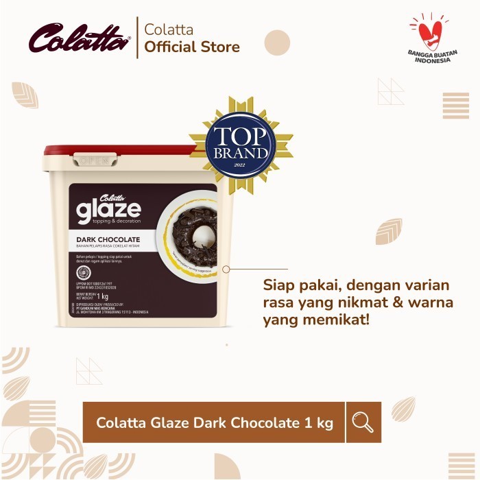 

Bundling Colatta Glaze Dark - Bahan Pelapis Rasa Coklat 1Kg - Isi 2