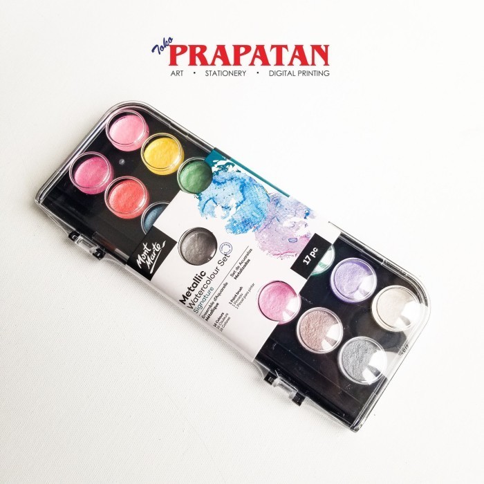 

Mont Marte Metallic Watercolor Set 17pc -YY41