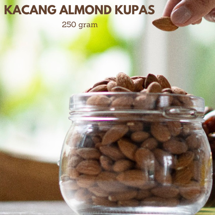 

Kacang Almond Kupas Premium 250 gram