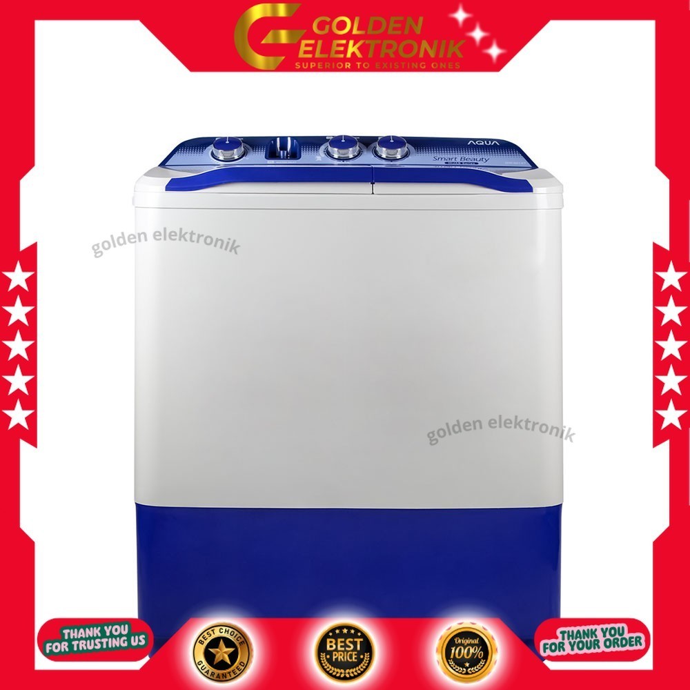 MESIN CUCI AQUA QW-881XT QW-881 XT QW 881XT 881 XT 8Kg 2 TABUNG