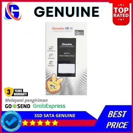 SSD Genuine 120GB/128GB/240GB/256GB/480GB SATA3 2,5" GARANSI 3TH - 120GB