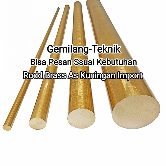 as kuningan 40 mm X 25 cm / Kuningan bulat padat / as Kuningan Brass roud / as Kuningan roud bar