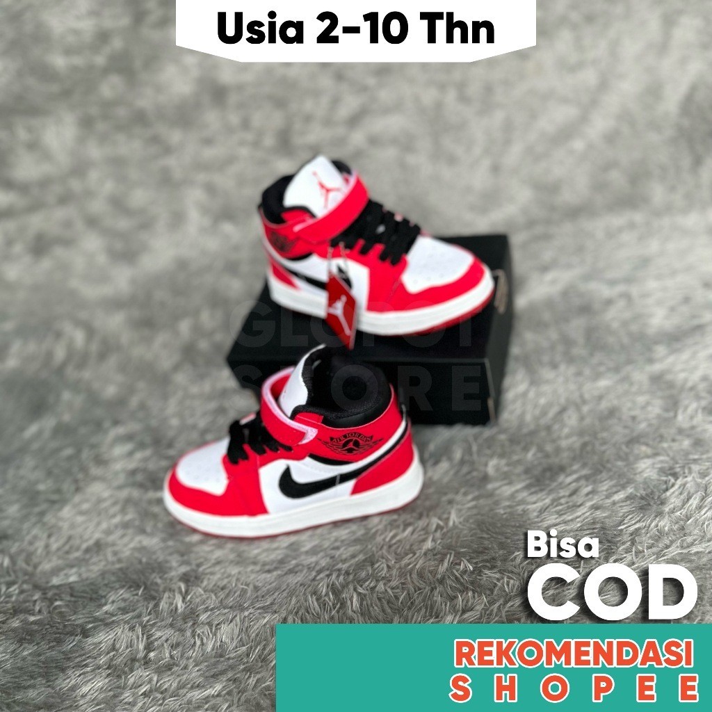 SEPATU SNEAKERS JORDAN ANAK laki laki dan perempuan umur 3 tahun 4 tahun 5 tahun 6 tahun 7 tahun 8 t