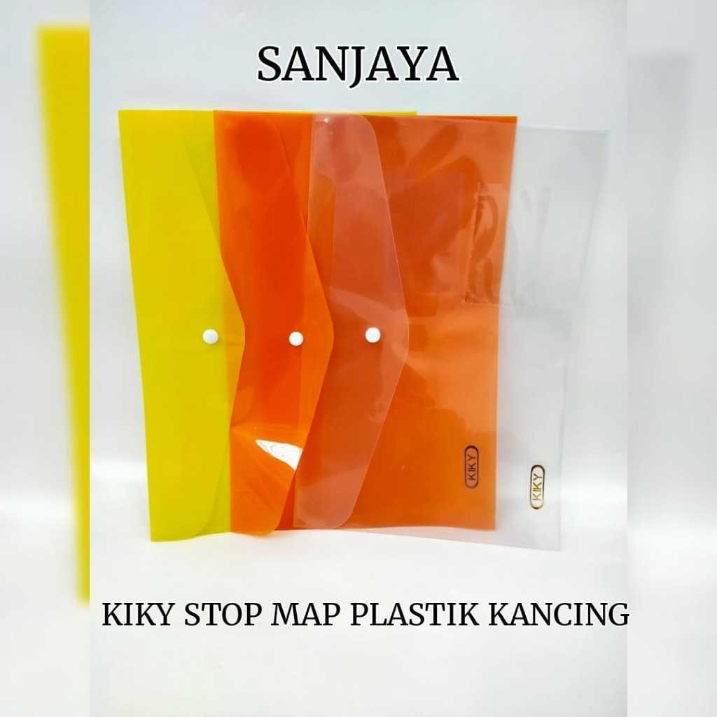 

(HASANS HOME)Kiky Stopmap Plastik Kancing / Map Kancing Plastik Folio / Kiky Stop Map Plastik Kancing