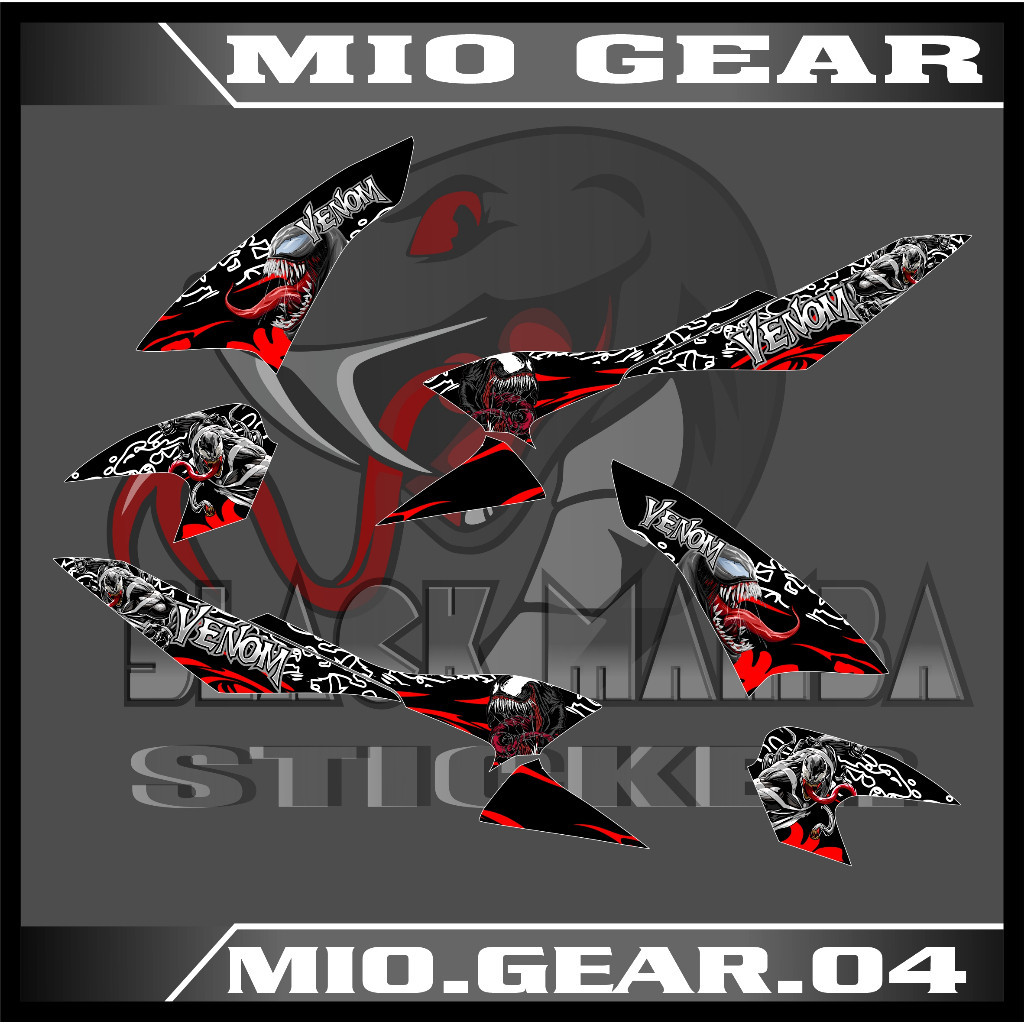 STRIPING STICKER MIO GEAR STIKER MIO GEAR STICKER LIS LIST YAMAHA MIO GEAR CODE 04