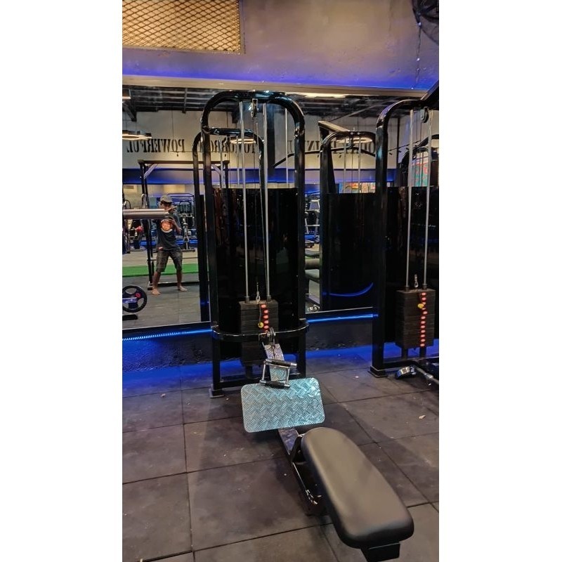 Rowing machine komersil alat fitness angkat beban
