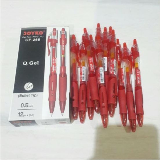 

Joyko Pulpen Gel ( GP-265 ) Q Gel Warna Merah