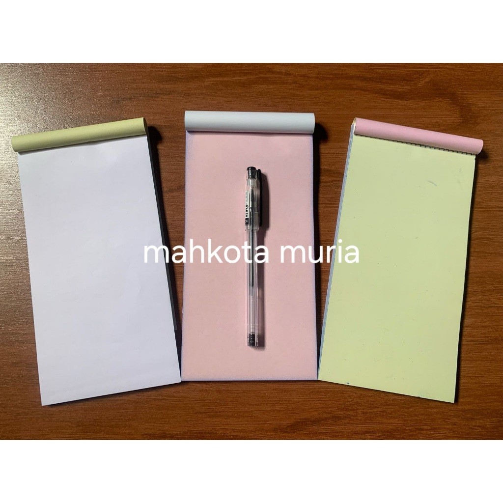 

Nota NCR 3 Ply Polos Tanpa Cetakan Ukuran 1/3 Folio