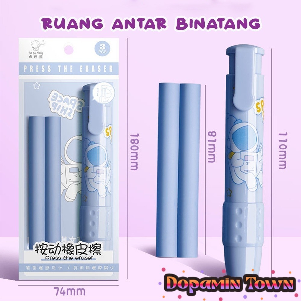 

Penghapus pensil Eraser Cute 1.0 / Penghapus mekanik Cute FREE 2 pc Refill