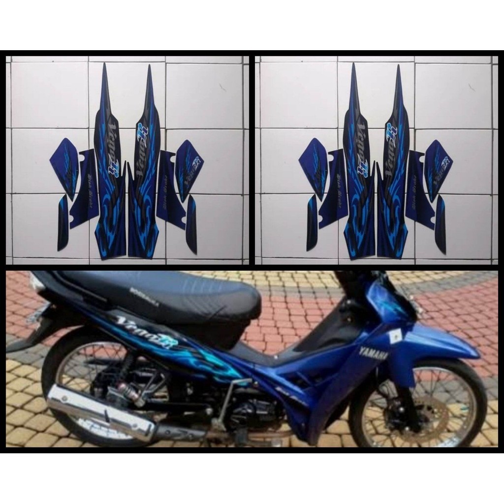 Stiker Striping Lis Les Body Motor Vega r new 2008 Biru