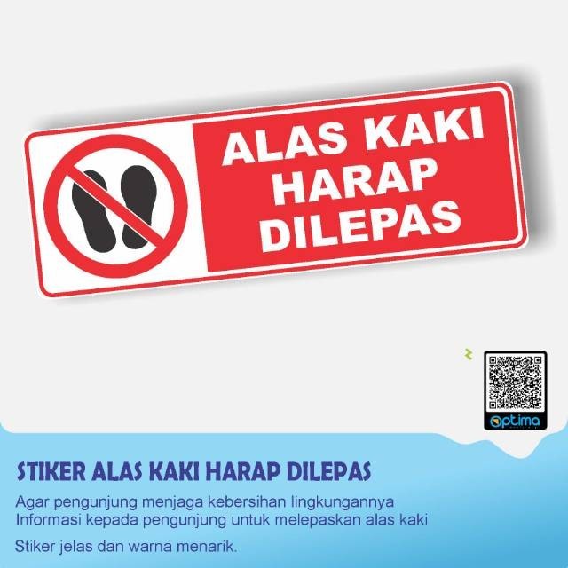 

Stiker alas kaki harap dilepas , psnjang