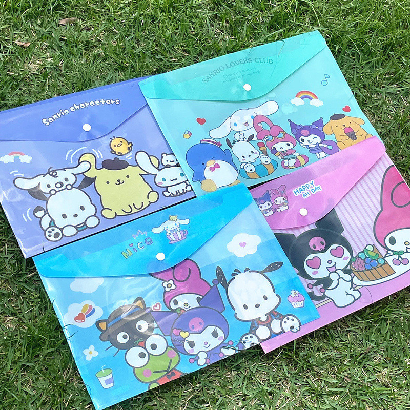 

( SPM7 ) POCKET FILE SANRIO WARNA / MAP A4 DOKUMEN SURAT SURAT MOTIF SANRIO WARNA