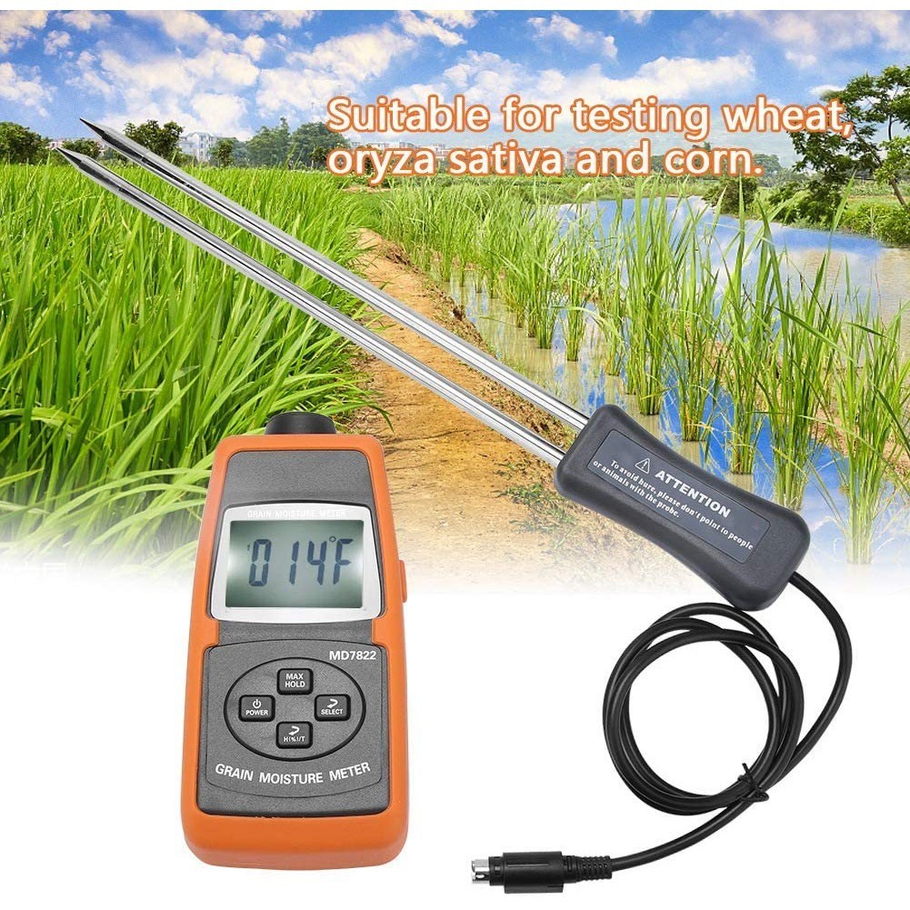 

Moisture Meter MD7822 MC Tester Gandum Beras Jagung Kadar Air Makanan Ternak Biji Bijian Hasil Bumi