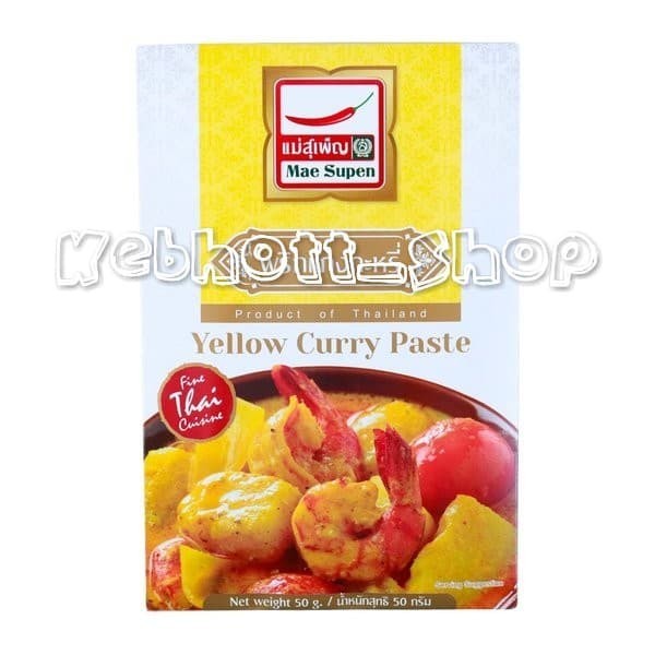 

Mae Supen Yellow Curry Paste Sauce | Maesupen Bumbu Pasta Kari Kuning