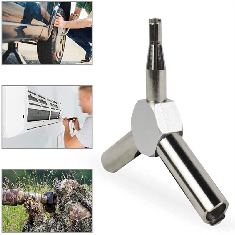 Alat Pelepas Katup Kunci Segitiga Kunci Katup untuk Alat Katup Pengisian Gas Pemeliharaan Listrik