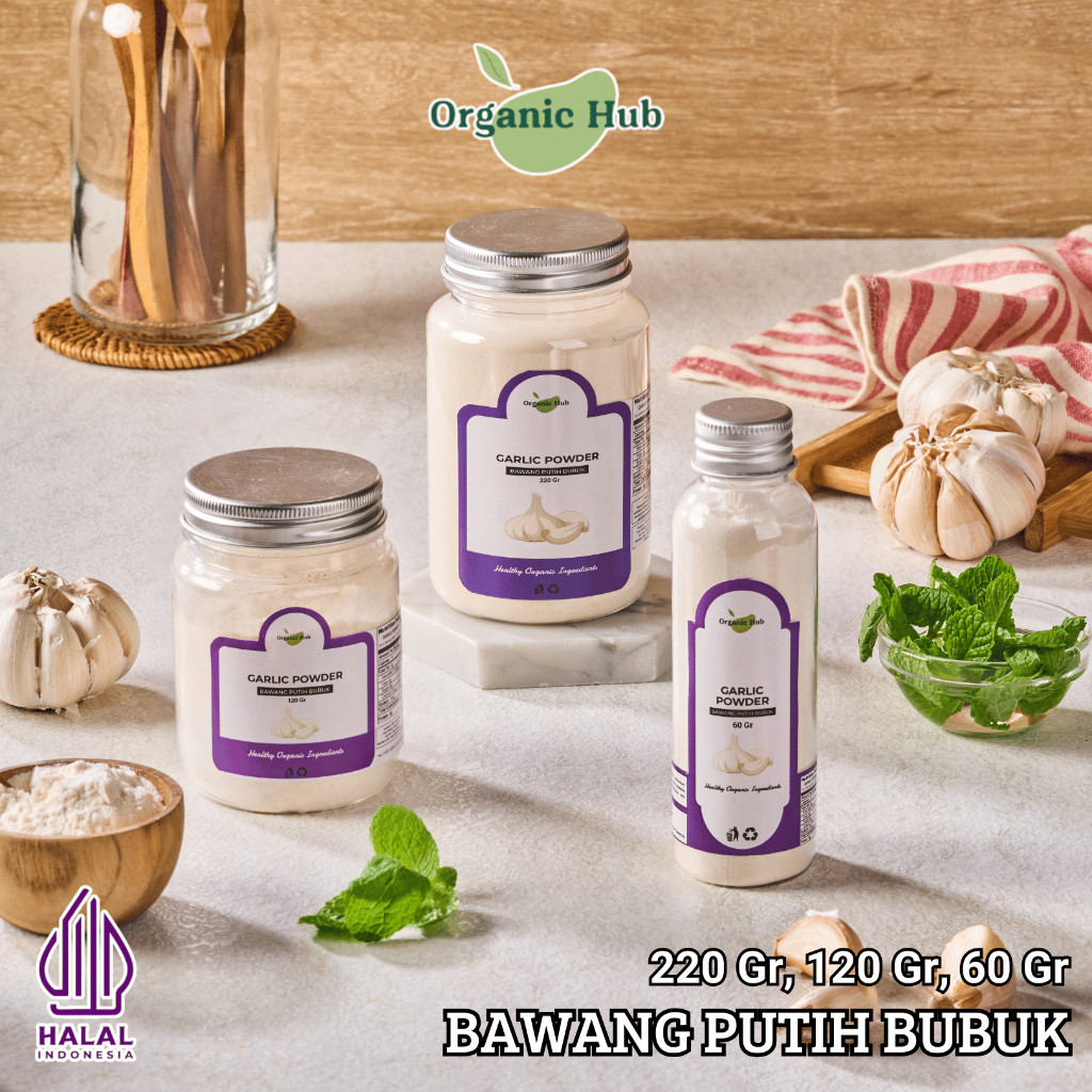 

Organic Hub Garlic Powder Asli 100% Rempah Nusantara Bumbu Dapur Premium Quality
