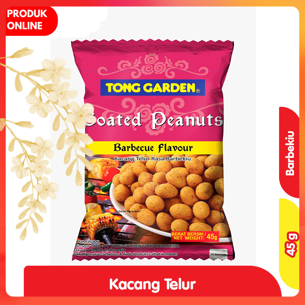 

Tong Garden Coated Kacang Telur Rasa Barbekiu 45 g