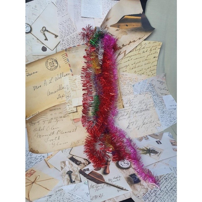 

Slinger Mix panjang 40-70cm Dekorasi Natal Tinsel Rumbai Pesta Hantaran Parcel