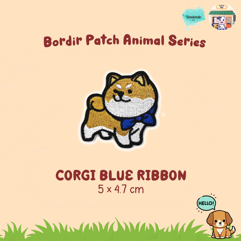 Bordir BORDIR PATCH DOG SERIES IRON ON/ IRON PATCH DOG BORDIR / Bordir Patch Baju setrika