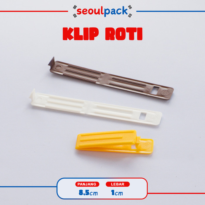 Klip Roti Penjepit Plastik (1000pcs) - Bread Clip, Jepit Plastik, Klip Roti Tawar