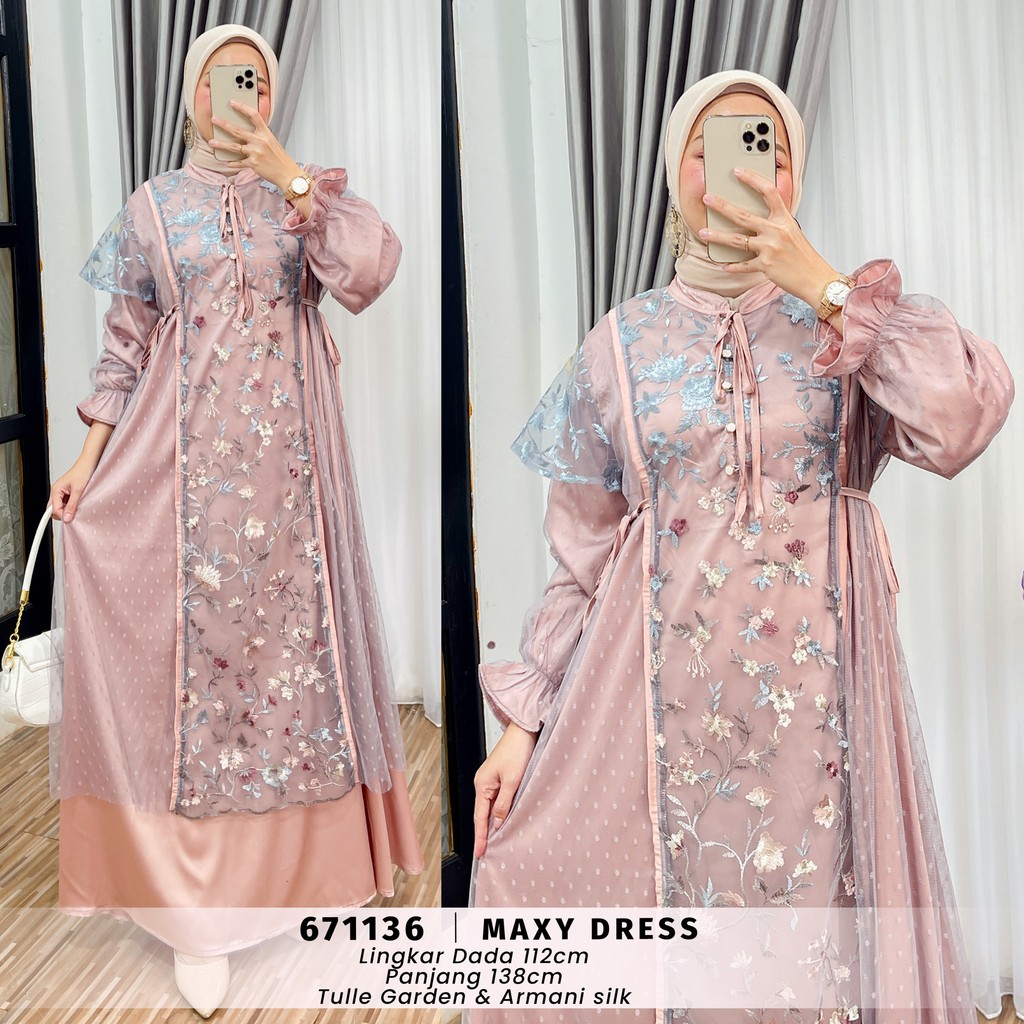 EXTU HERITAGE - FUJI MAXY DRESS KOMBINASI TILE PREMIUM | BUSUI FRIENDLY | ALLSIZE | BEST SELLER - 67