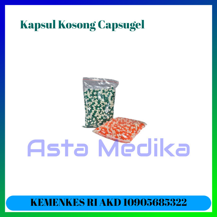 Kapsul Kosong 00 Kapsulindo - Cangkang Capsul Kosong 1000 pcs/pack - 3