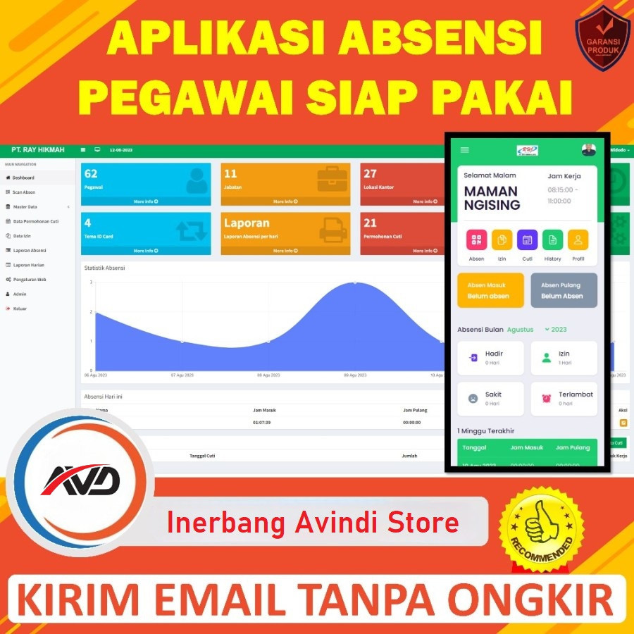 Aplikasi Absensi Pegawai Mengunakan QR Code/Kode V.4 dengan Lokasi