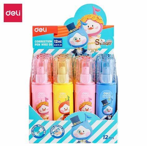 

Deli Correction Tape Fluid 12ML EH10200 - Stipo Cair Deli