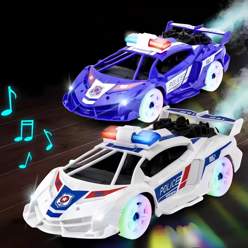 Toy Studio Mainan Anak 911 Power POLICE CAR Mobil Speed Mobil Polisi Keluar Asap, Musik & Lampu