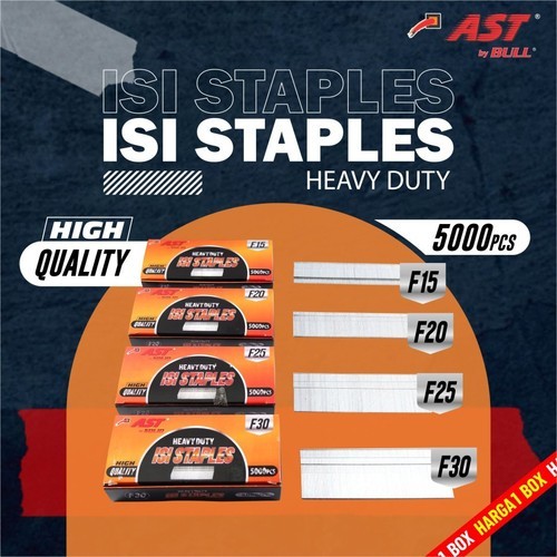 

Isi Staples AST F15 F20 F25 F30 Berkualitas/isi Staples tembak/Isi Paku Tembak AST