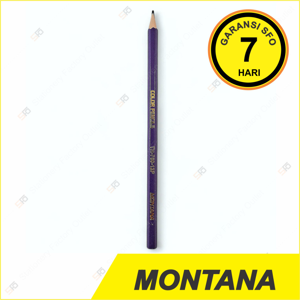 

Alat Tulis Murah Pensil Warna Montana Satuan - Violet Ungu - SFO Semarang Official