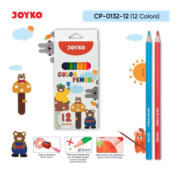 

Pensil Warna JOYKO CP-0132-12 Warna/Color Pencil