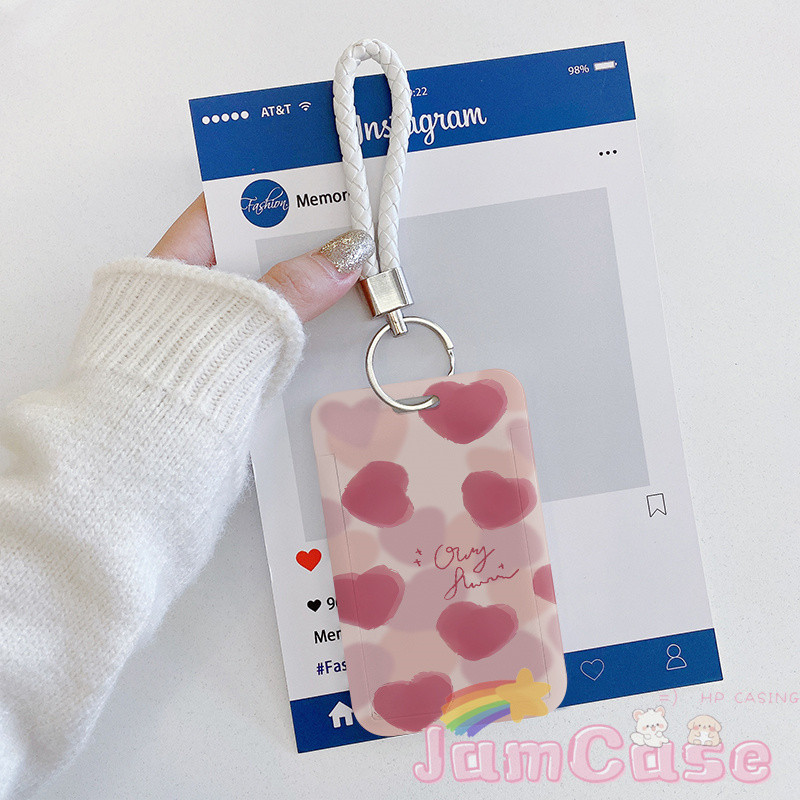 

Hati cinta merah muda ID Card Astronaut Kartun Tempat Pelindung Lebal Kerja Kartu Akses 【Pencetakan 3D，kartun，Tahan jatuh，Kartu identitas yang dapat diinstal，Kartu Bus，Kartu bank】