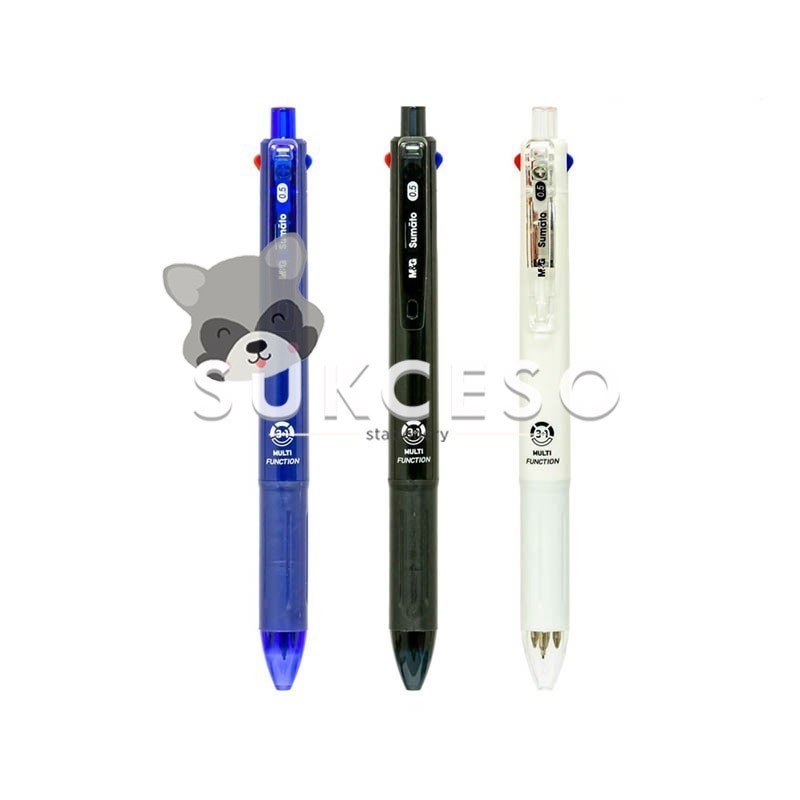 

M&G 3+1 Ballpoint Multifungsi Pulpen 0.7mm 3 Warna+Pensil Mekanik 0.5m