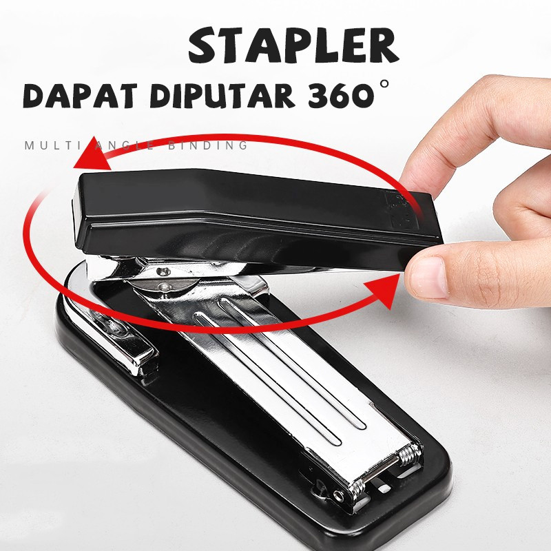 

Rotary Stapler Staples Putar 3 Arah Mudah Digunakan Staples meja putar