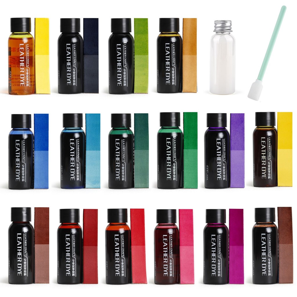 

30ml/Bottle Vegetable Tanned Leather Pigment DIY Leather Crafts Coloring Dye Fixing Color Dye For Vegetable Tanning Material
