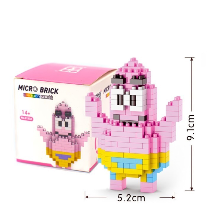 Vincent Mainan lego puzzle micro brick spongebob - patrick