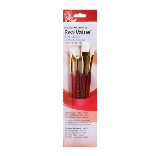 

Paket Kuas 4 Set Synthetic Brush Princeton Real Value - Synthetic 9121