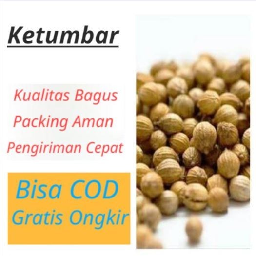 

Ketumbar Coklat Isi 100 Gram Kualitas Bagus / Ketumbar Butek Busem / Coriander / Rempah / KBumbu Dapur