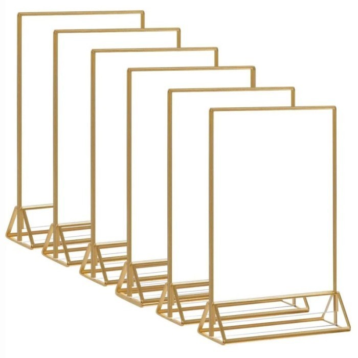 

PROMO!! -Stand Akrilik Tempat Brosur Akrilik Tent Card Holder Portrait T - A4