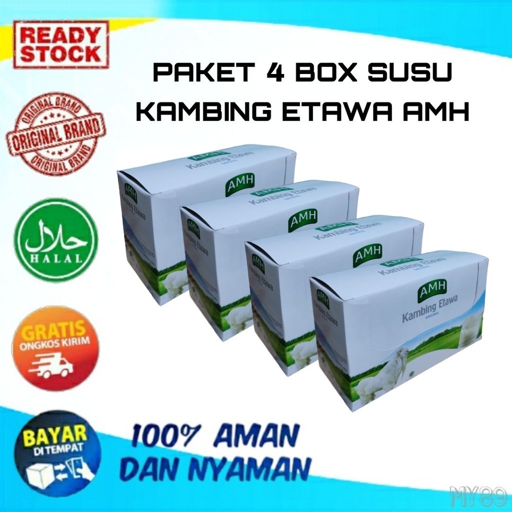 

[ PAKET 4 BOX ] AMH SUSU KAMBING ETAWA ORIGINAL