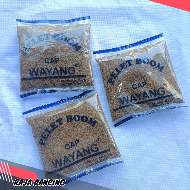 Pelet Boom Cap wayang - Bom kecil - Umpan pelet cap wayang - umpan pancing