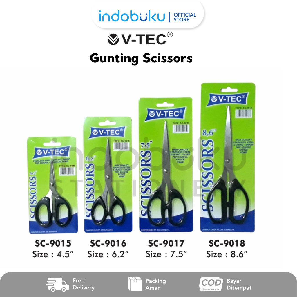 

Gunting Scissors 4,5 V-Tec SC-9015