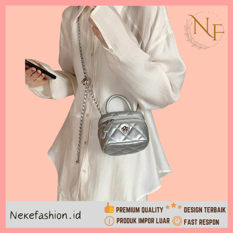 NEKE FASHION Premium Kualitas - Tas Selempang Mini Tas Selempang Kecil Tas Selempang Tali Rantai Tas