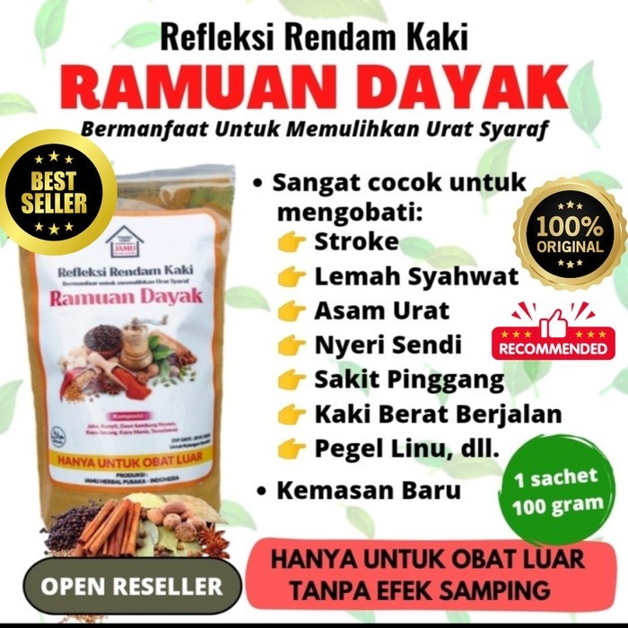 [DARU] Ramuan dayak refleksi rendam kaki 100 gr